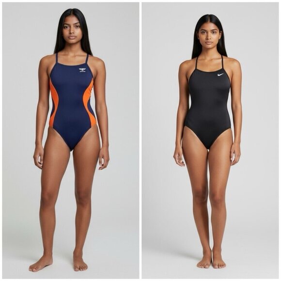 Unbranded Other - Girls Training One Piece Swimsuit Girls Size 12 / 28 Bundle Of 2